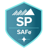 SAFe SP (SAFe Practitioner) certification badge